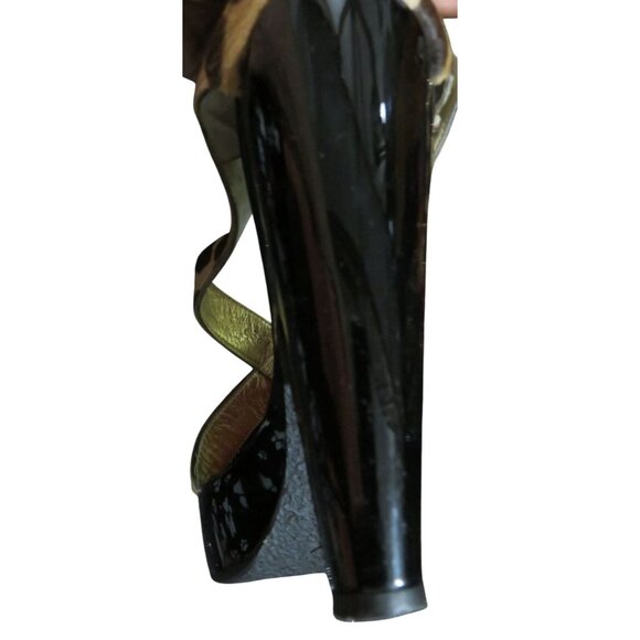 Giuseppe Zanotti Italian Pony Hair & Calf Leather platform cheetah heels 41 - Picture 11 of 15